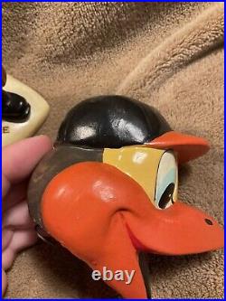 Baltimore Orioles Mascot Vintage 1960s Bobble Head Nodder White Base Japan