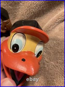 Baltimore Orioles Mascot Vintage 1960s Bobble Head Nodder White Base Japan