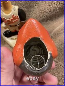 Baltimore Orioles Mascot Vintage 1960s Bobble Head Nodder White Base Japan