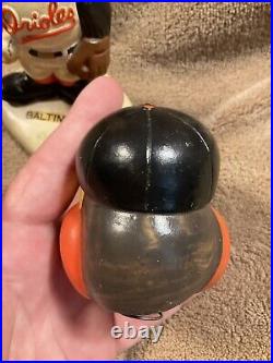 Baltimore Orioles Mascot Vintage 1960s Bobble Head Nodder White Base Japan
