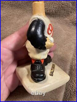 Baltimore Orioles Mascot Vintage 1960s Bobble Head Nodder White Base Japan