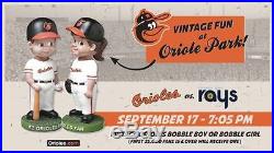 Baltimore Orioles Vintage Bobble Boy AND Bobble Girl SGA 9/17 PRESALE