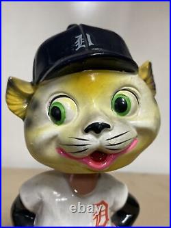 Baseball bobblehead 1960s vintage old Detroit Tigers Gold base Nodder Bat Japan