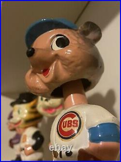 Baseball bobblehead Bobble Head vintage old Chicago Cubs Gold base Nodder Ball
