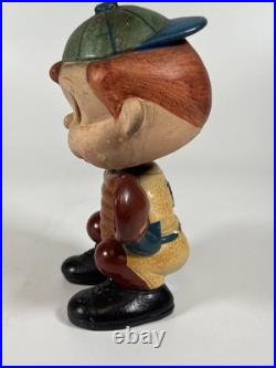 Baseball player Catcher bobble head vtg made in Japan 1960'S Era