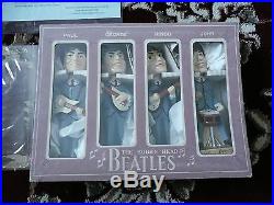 Beatles VINTAGE 1964 BEATLES' BOBBLE HEAD DOLLS 8 NEAR MINT IN BOX! W SHEET
