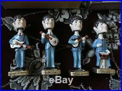 Beatles VINTAGE 1964 BEATLES' BOBBLE HEAD DOLLS 8 NEAR MINT IN BOX! W SHEET