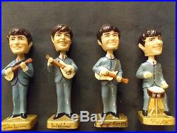 Beatles VINTAGE ORIGINAL 1964 Car Mascots Bobble Heads COMPLETE IN ORIGINAL BOX