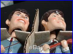 Beatles Vintage 1964 Car Mascot Bobblehead Nodders with Original Box RARE