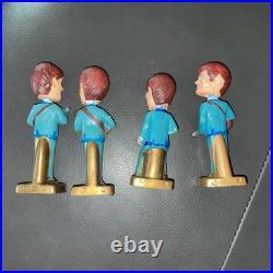 Beatles Vintage 4Bobbleheads Plastic CakeToppers 1964 JohnPaulGeorgeandRingo