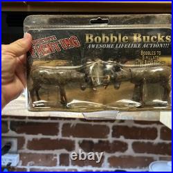 Bobble Bucks Deer Fighting Pair Awesome Lifelike Action VTG in package