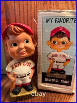 Boston Red Sox Wedge Base Vintage Nodder with Original Box