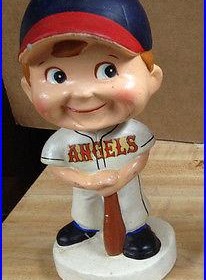California Angels Vintage Baseball Bobble Head BobbleHead Nodder Japan 1960 s