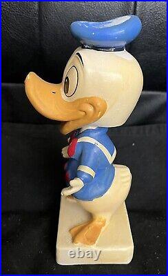 Ceramic Bobblehead Nodder Donald Duck Walt Disney Prod Disneyland 6 Vintage-EUC