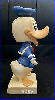 Ceramic Bobblehead Nodder Donald Duck Walt Disney Prod Disneyland 6 Vintage-EUC