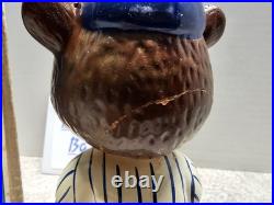 Chicago Cubs MLB Vintage 1960's Ceramic Bobblehead With Box REPAIRED READ