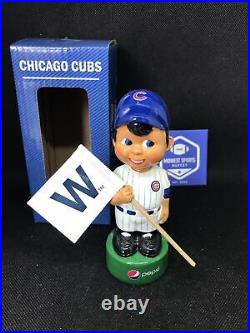 Chicago Cubs Pepsi 2019 LE Vintage Mini Bobble Boy Bobblehead NIB FREE Ship