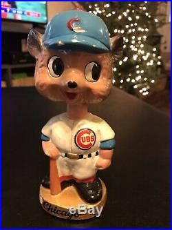 Chicago Cubs Vintage Bobble Head Gold Base Japan 1960's Sports Specialties