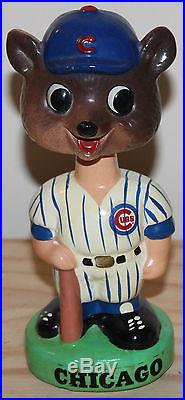 Chicago Cubs Vintage Nodder Bobblehead Clark Cub Nice Condition Green Base