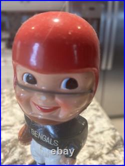 Cincinnati Bengals 1960's Bobble Head Figure NFL Vintage Rare Gold Base Cincinnati Bengals 1960's Bobble Head Figure NFL Vintage Rare Gold Base