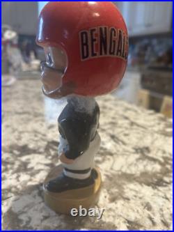 Cincinnati Bengals 1960's Bobble Head Figure NFL Vintage Rare Gold Base Cincinnati Bengals 1960's Bobble Head Figure NFL Vintage Rare Gold Base