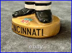 Cincinnati Bengals 1960's Bobble Head Nodder Figure NFL Vintage Rare Gold Base Cincinnati Bengals 1960's Bobble Head Nodder Figure NFL Vintage Rare Gold Base