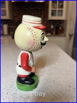 Cincinnati Reds? 1960's VINTAGE Bobblehead Japan RARE Green Square Base NM-MT