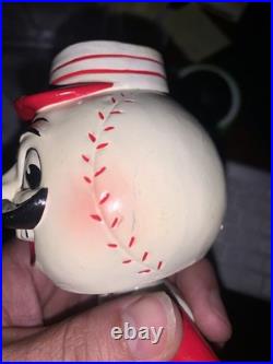 Cincinnati Reds 1960's VINTAGE Bobblehead Japan RARE Green Square Base NM-MT