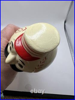 Cincinnati Reds Gold Base Baseball Bobble Head Nodder Rare Vintage w box 1960s