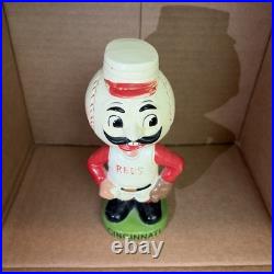 Cincinnati Reds, MLB Baseball Bobblehead Nodder Green Base Japan- 60s Vintage 7