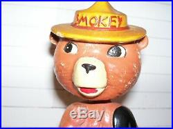 Circa 1960's Vintage Smokey The Bear Bobblehead Looks Very Good-excellent Rare