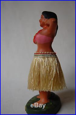 Classic Vintage Hawaiian Girl Dashboard Bobble Head Hula Dancer Doll (Japan)