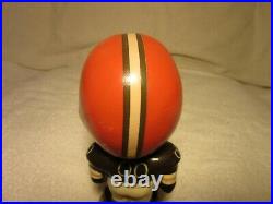 Cleveland Browns Vintage Bobblehead 1968 Gold Base Real Face Nodder NFL