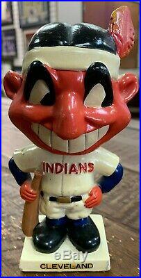 Cleveland Indians Bobbing Bobble Head 1960 Vintage Mlb Memorabilia Mint $600++