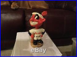 Cleveland Indians Chief Wahoo vintage bobblehead Gold Base Sports Specialties