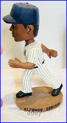 Collection Of 4 Vintage NY Yankees Bobble Heads Jeter, Clemens, Soriano, Giambi