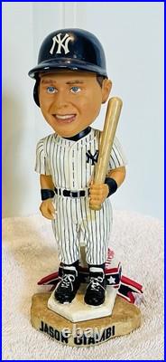 Collection Of 4 Vintage NY Yankees Bobble Heads Jeter, Clemens, Soriano, Giambi