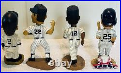 Collection Of 4 Vintage NY Yankees Bobble Heads Jeter, Clemens, Soriano, Giambi