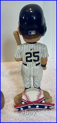 Collection Of 4 Vintage NY Yankees Bobble Heads Jeter, Clemens, Soriano, Giambi