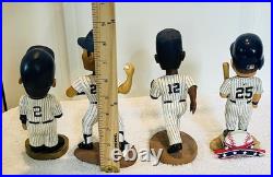 Collection Of 4 Vintage NY Yankees Bobble Heads Jeter, Clemens, Soriano, Giambi