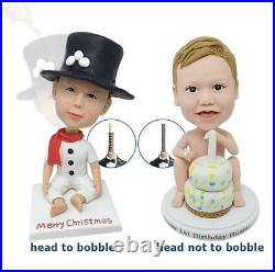 Custom Graduation Student Bobblehead Polymer Clay Bobbleheads Cake Toppers Dolls