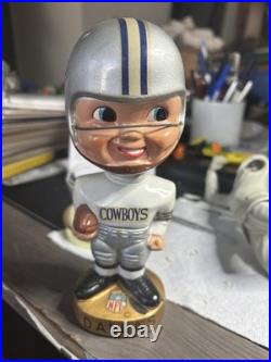 Dallas Cowboys 1960s Vintage Bobblehead Gold Base