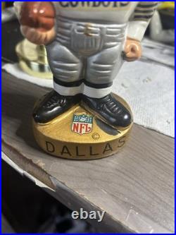 Dallas Cowboys 1960s Vintage Bobblehead Gold Base