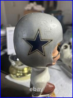 Dallas Cowboys 1960s Vintage Bobblehead Gold Base