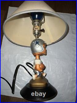 Dallas Cowboys Nodder Bobblehead Lamp Vintage 1960s