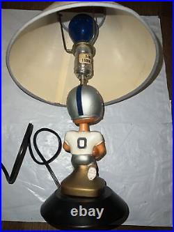Dallas Cowboys Nodder Bobblehead Lamp Vintage 1960s