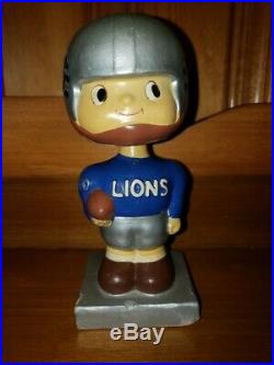Detroit Lions 1960 Square Base Vintage Nodder/Bobbin Head/Bobbing Head Nice