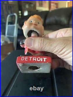 Detroit Redwings Vintage Bobblehead Mini Hockey Nodder 1962 ORIGINAL BOX
