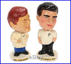 Dr. Kildare & Dr. Ben Casey M. D Vintage T. V Character Doctor Bobble Heads Lot