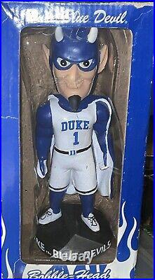 Duke Blue Devils Mascot Bookstore Bobblehead NCAA Vintage New Dmg Box Rare